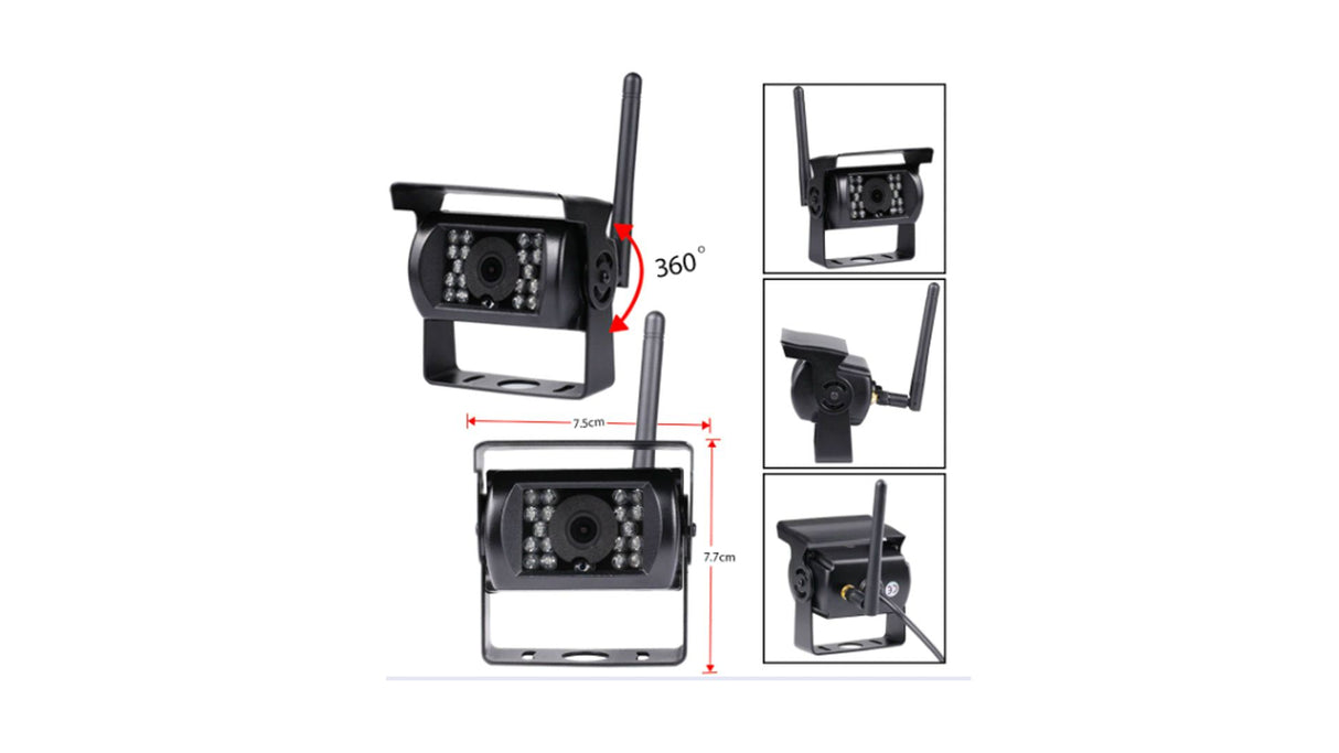 Bezdrátová záložní kamera (bez monitoru) 12/24V