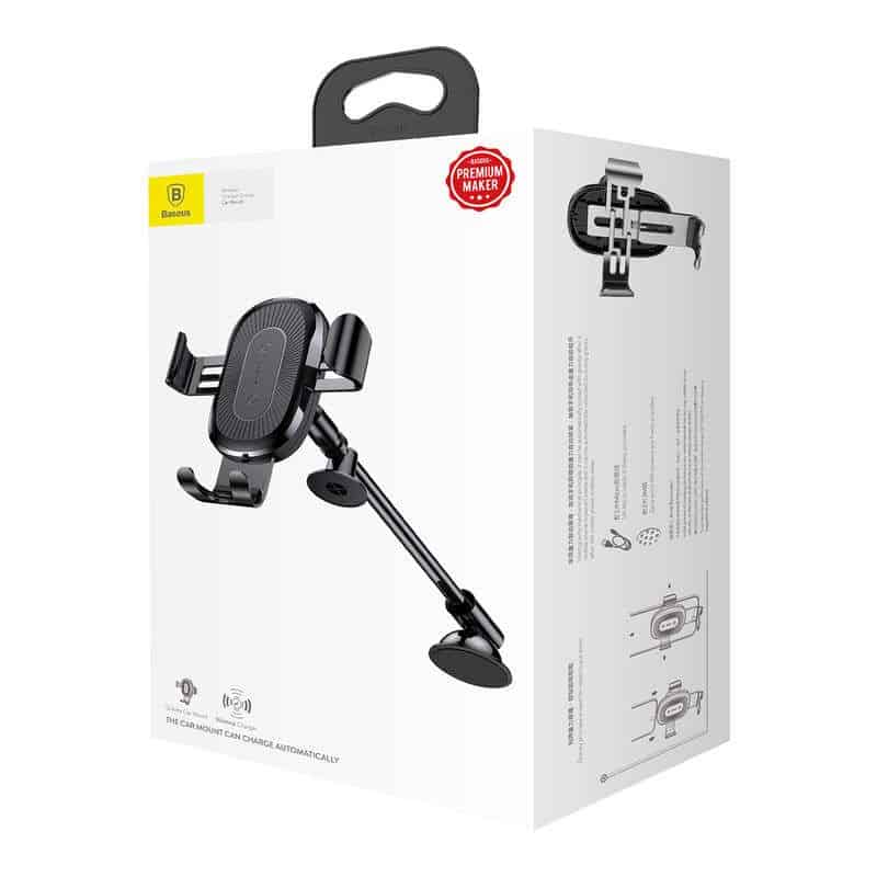 Autodržák a bezdrátová nabíječka s nastavitelným ramenem