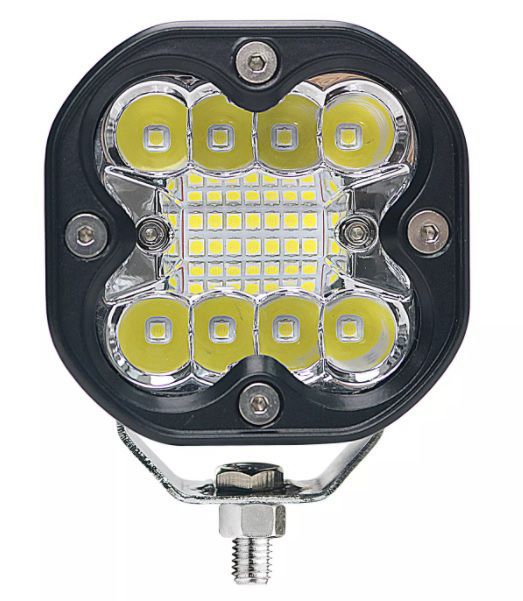 LED pracovní lampa čtvercová kombinované světlo 12/24V