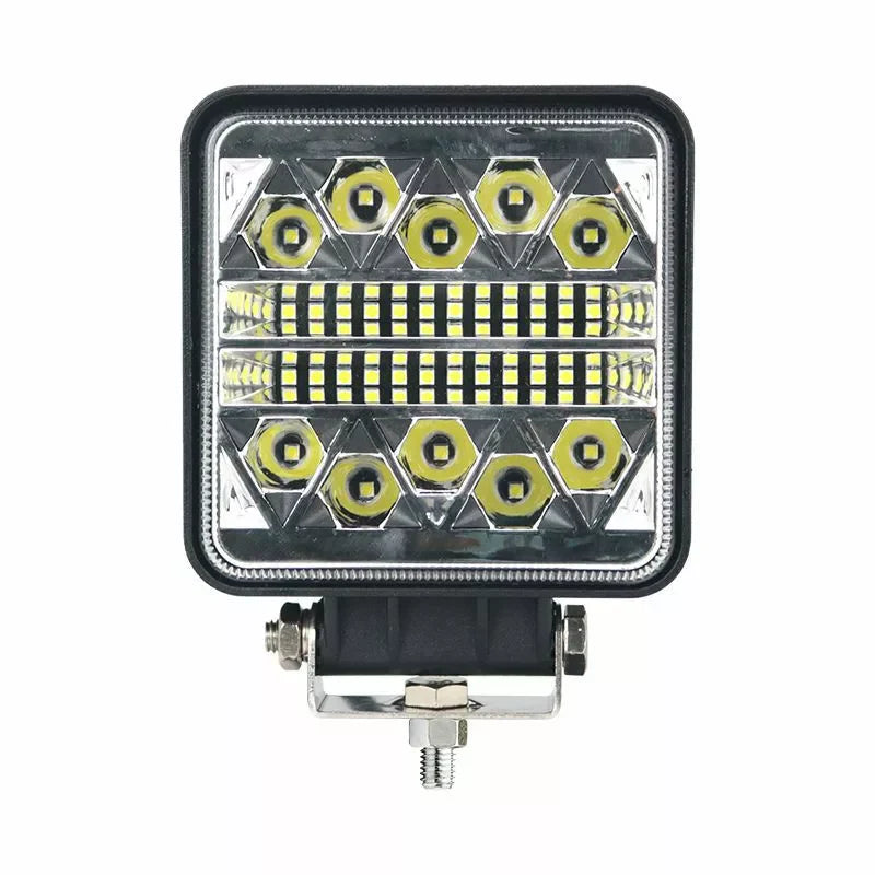 LED pracovní lampa čtvercová kombinované světlo 12/24V
