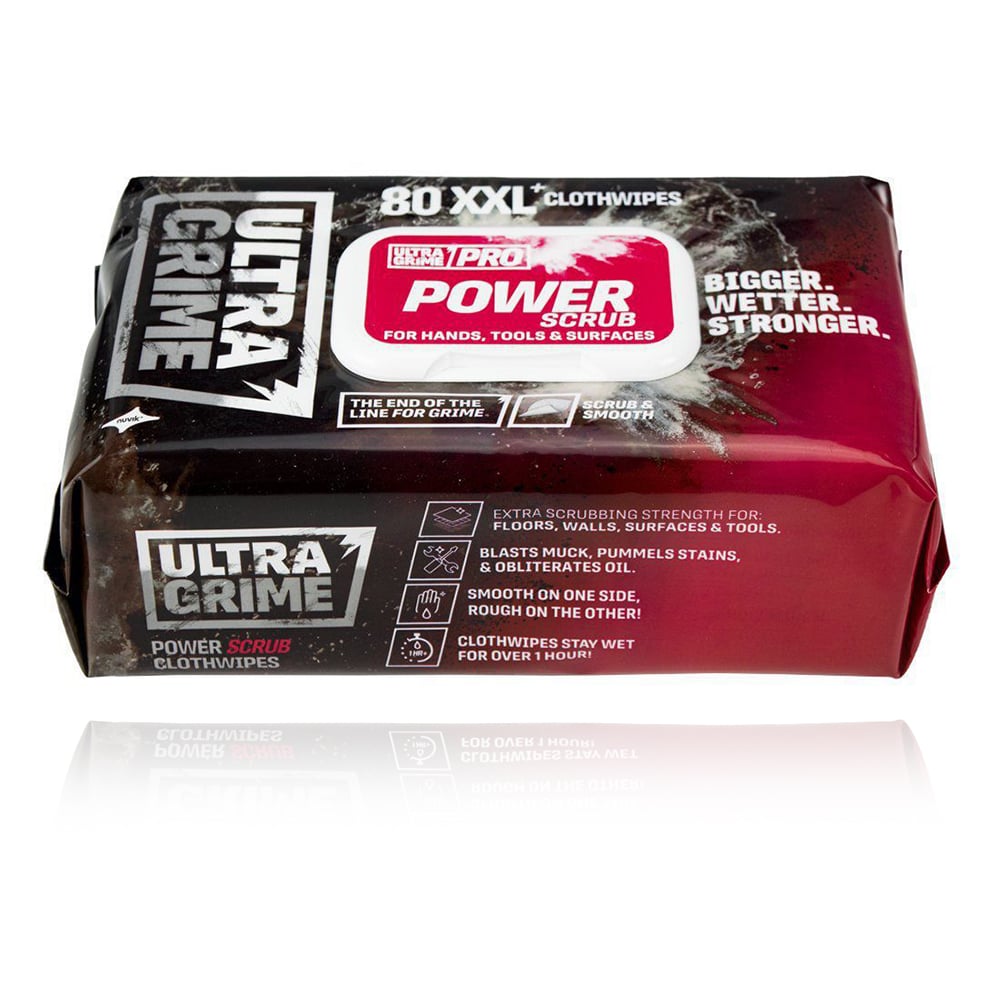 Mokré utěrky Ultragrime PRO PowerScrub XXL+ 80 ks/bal.