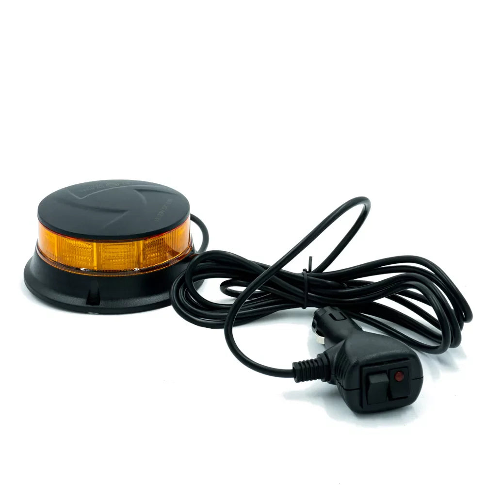 Žlutá blikající lampa BLACK EDITION