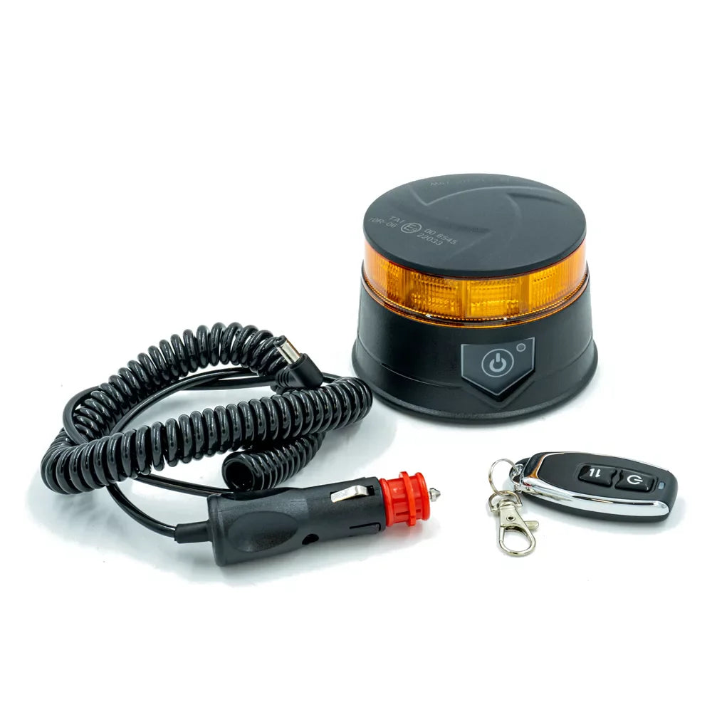 Žlutá blikající lampa BLACK EDITION