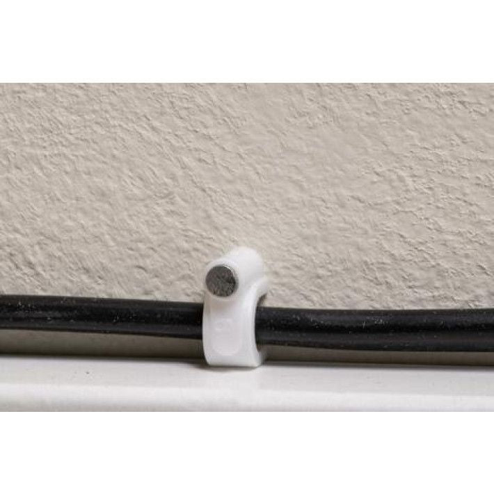 Organizér kabelů ve 3 velikostech bílá 100ks