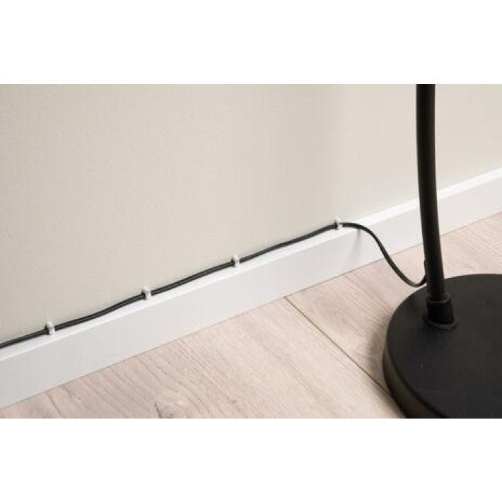 Organizér kabelů ve 3 velikostech bílá 100ks