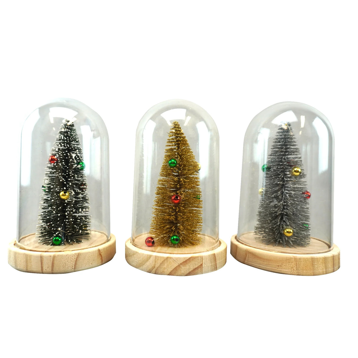 Svítící LED vánoční stromek pod koulí