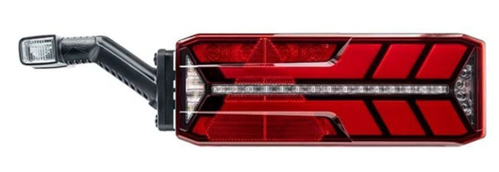 Zadní světlo pro přívěs s gumovou lampou se 4 konektory