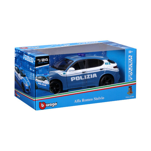 Model auta 1:24 Policie Alfa Romeo Giulia / Stelvio | Burago