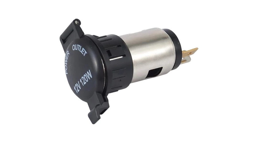 Zásuvka zapalovače s jednoduchým euro konektorem. S krytem 12V 120W