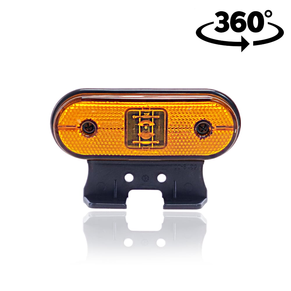 Světlo LED Unipoint žluté s držákem Aspöck