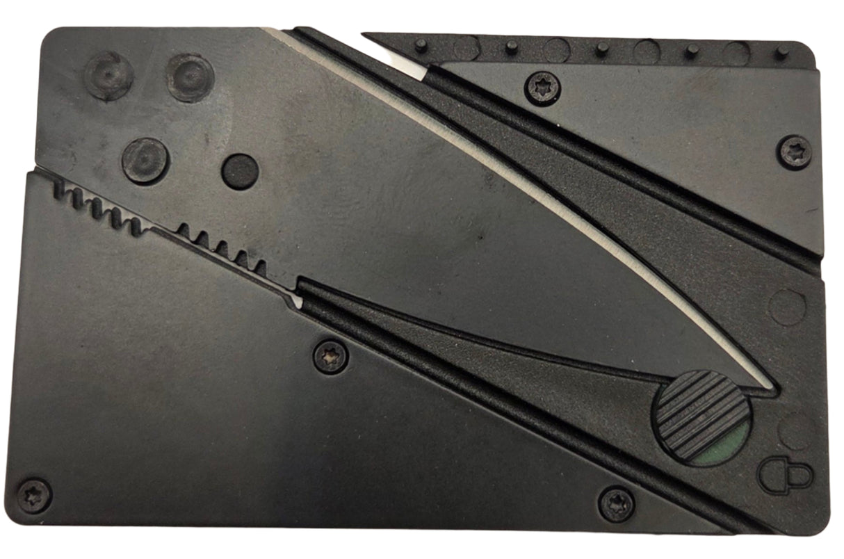 Kapesní nůž v kreditce skládací černý