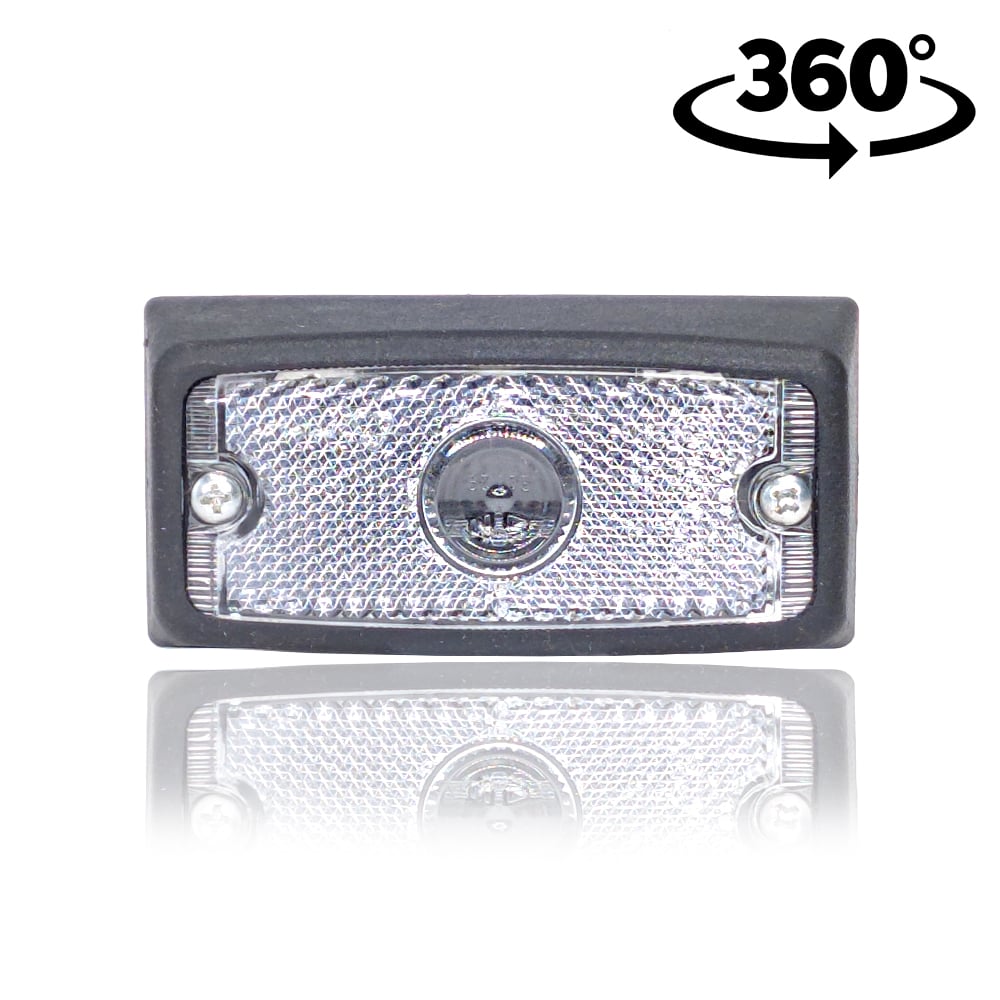 Světlo po straně v pryžovém loži s prizmatickým