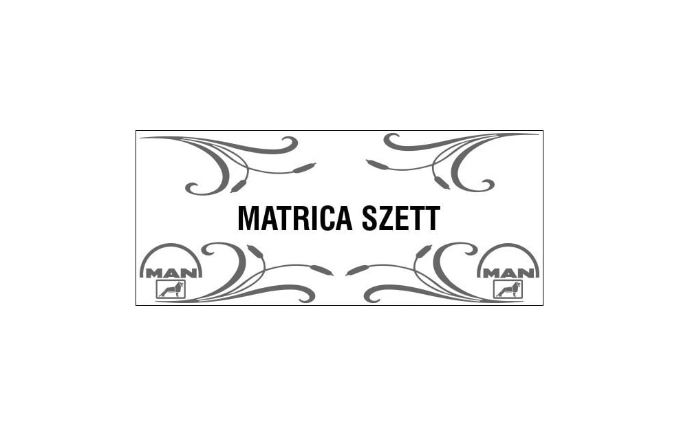 Sada 4 ks nálepkových fólií s nákresmi nákladních vozidel