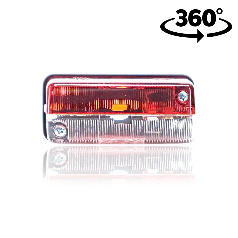 Pozice lampy červená-bílá se šrouby