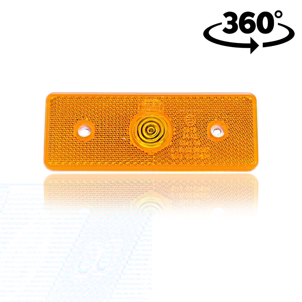 Světlo polohy vestavěné žlutým prizmatickým