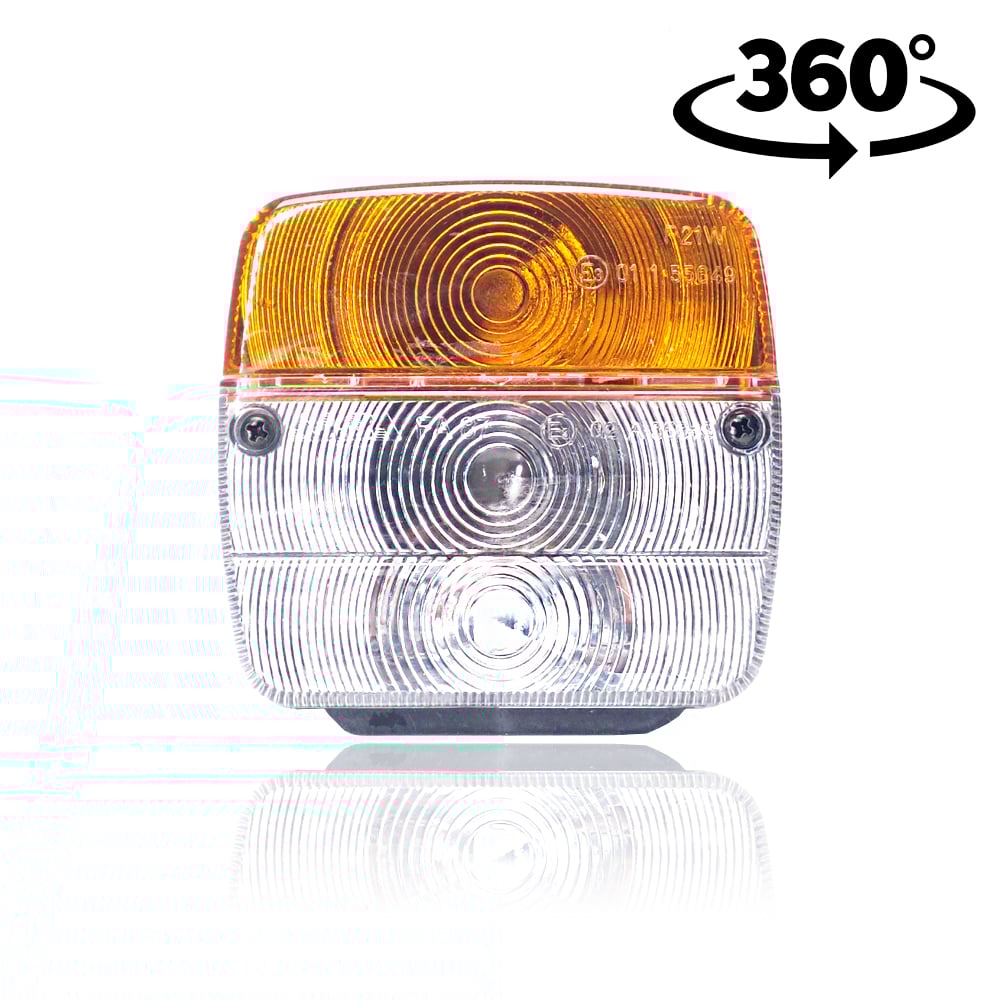 Světlo s polohovým směrovým světlem (žluté a bílé)