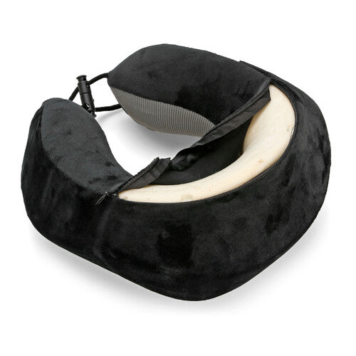 Cestovní polštářek ergonomický černo šedý