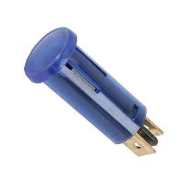 Kontrolní LED lampa kruhová 24V modrá