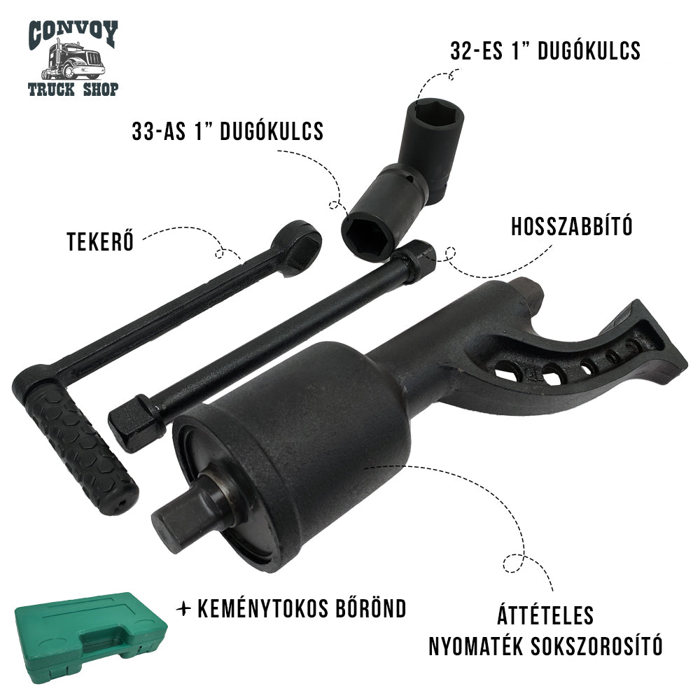 Množiční křížový klíč s převodovým mechanismem
