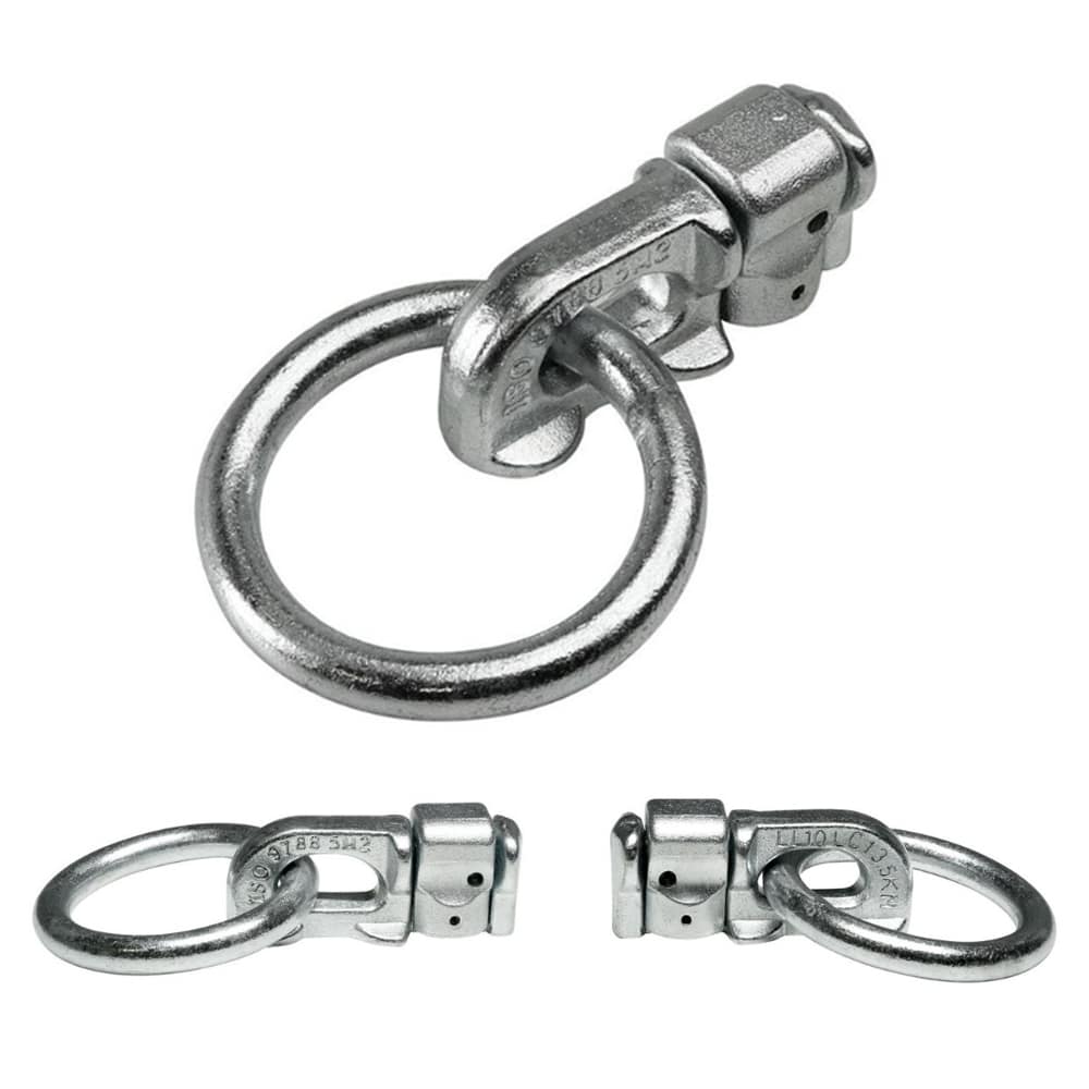 Upevňovací ucho na nákladový kolejnicový systém