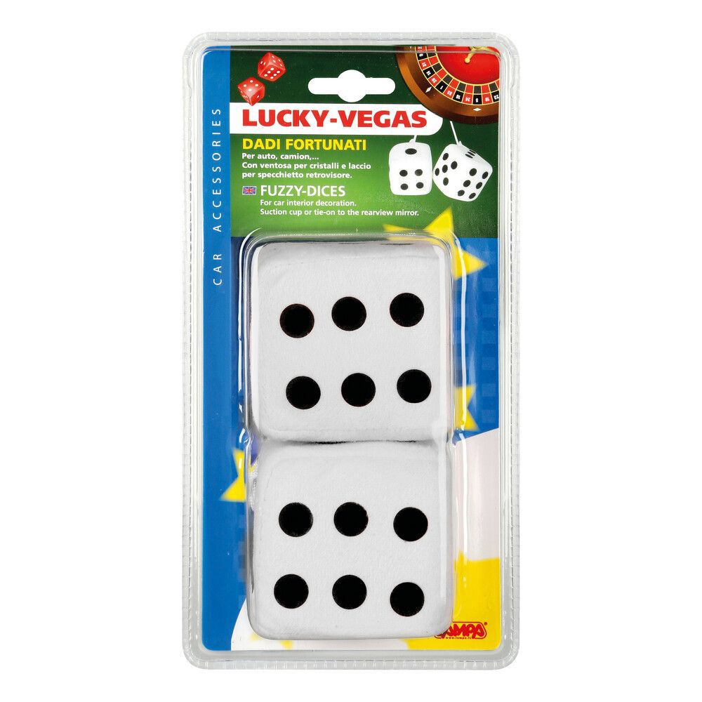 Plyšová kostka do auta 2 ks