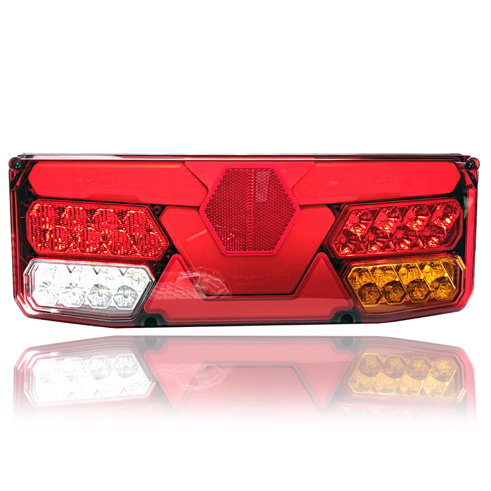 Světlo LED se 7 funkcemi, univerzální s registrační značkou 12-24V