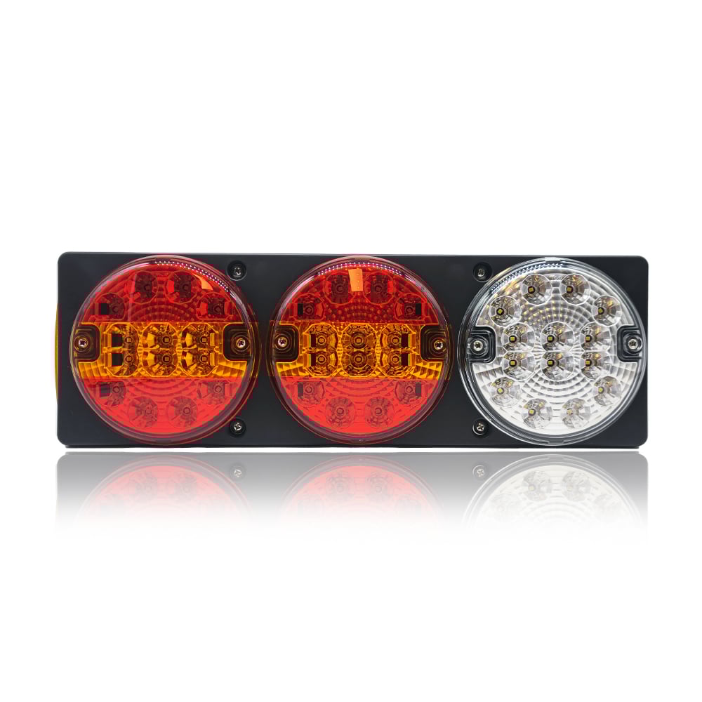 Zadní LED světlo s 5 funkcemi a zpětným světlem 12/24V