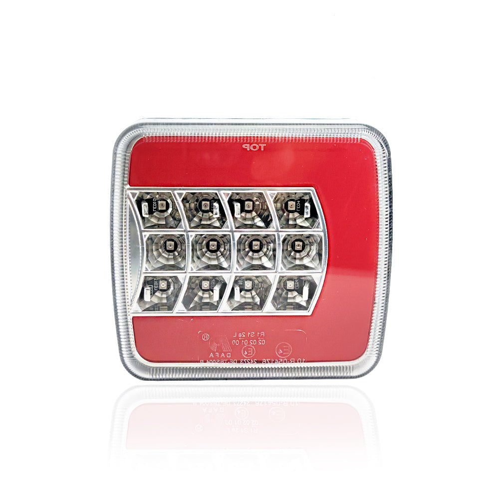 Světlo LED 4-funkční průhledné bez hranolové značky 12/24V