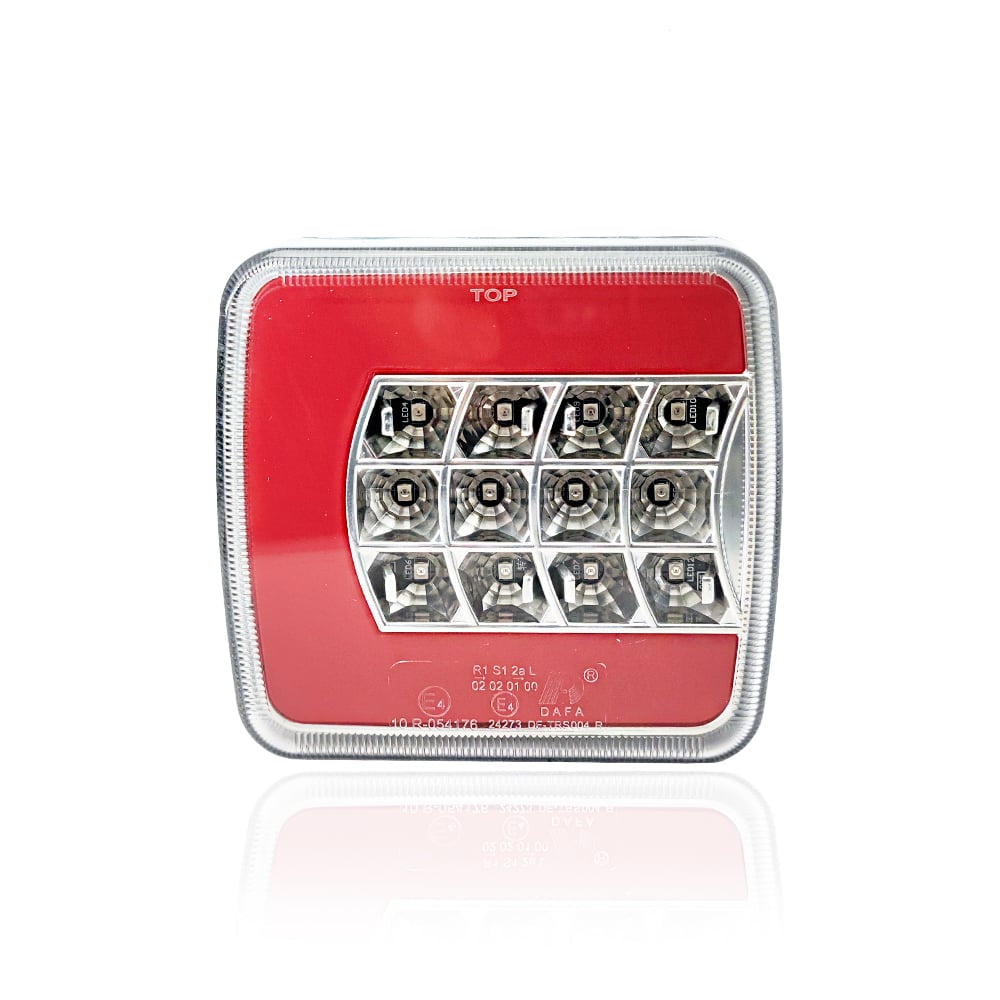 Světlo LED 4-funkční průhledné bez hranolové značky 12/24V