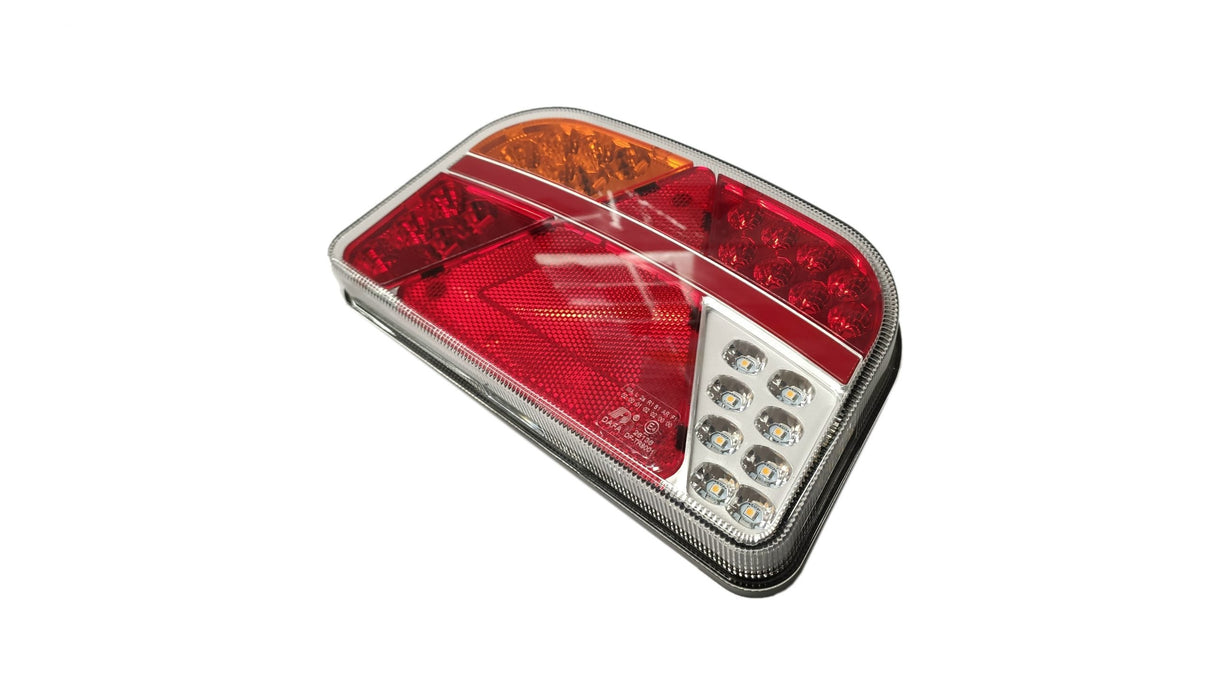 Světlo LED se 7 funkcemi, zaoblený trojúhelníkový prizma 12/24V