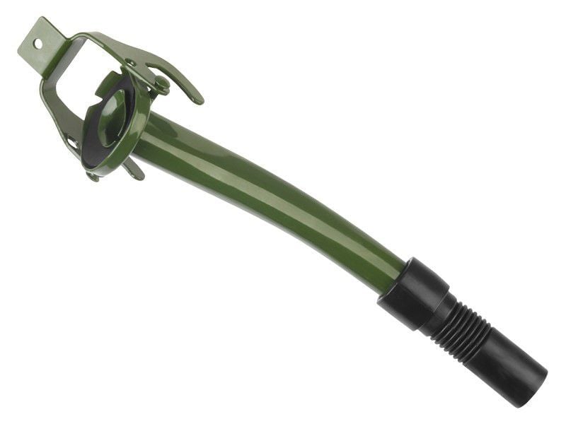 Odlévací trubka pro nádobu na palivo z kovu