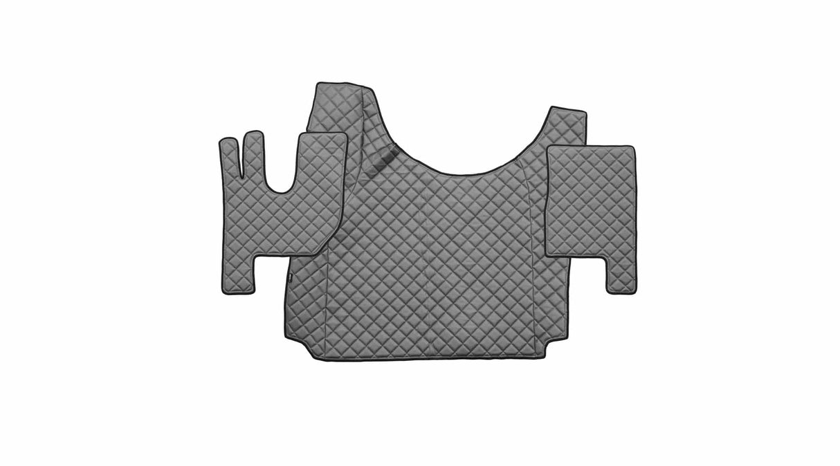 Autokoberce z umělé kůže s prošívaným vzorem pro Renault T s motorovým otvorem (od roku 2014)