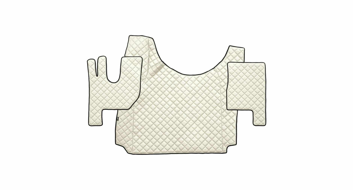 Autokoberce z umělé kůže s prošívaným vzorem pro Renault T s motorovým otvorem (od roku 2014)