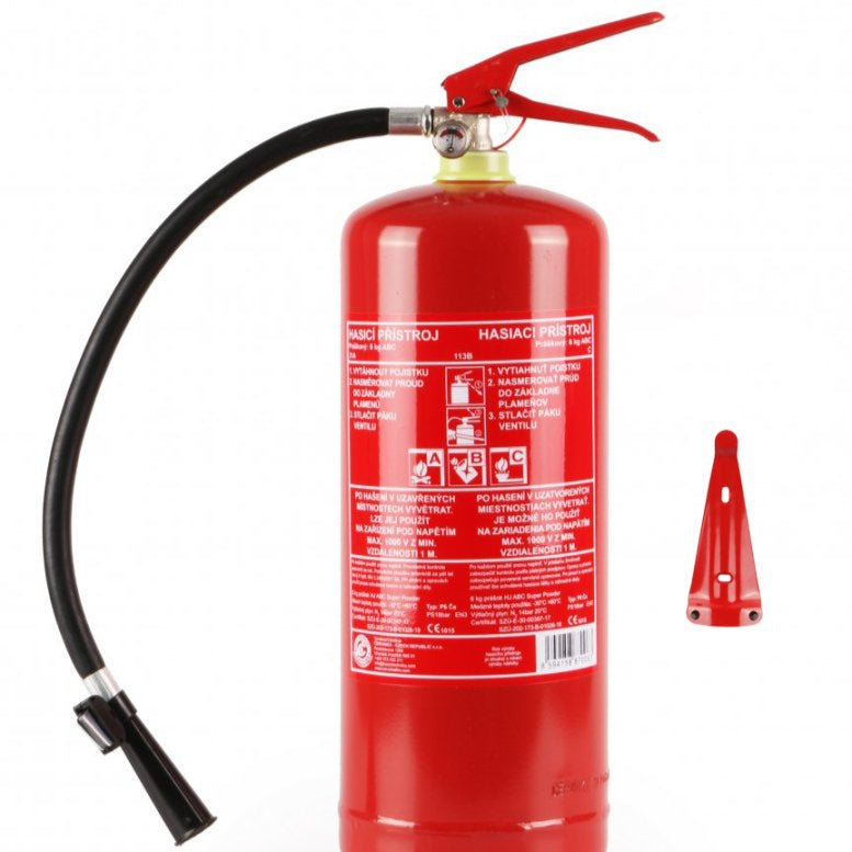 Hasící přístroj práškový 6kg (34A, 183B, C) bez revize