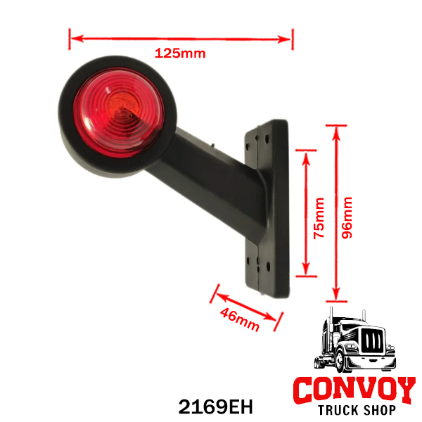 Obrysové svetlo gumové s přímou paticí