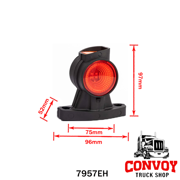 LED obrysové světla – omega gumová lampa s LED, 3 funkcemi a mikroprizmatickým difuzorem