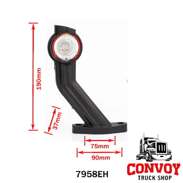 LED obrysová světla gumová šířková lampa s ohebným ramenem
