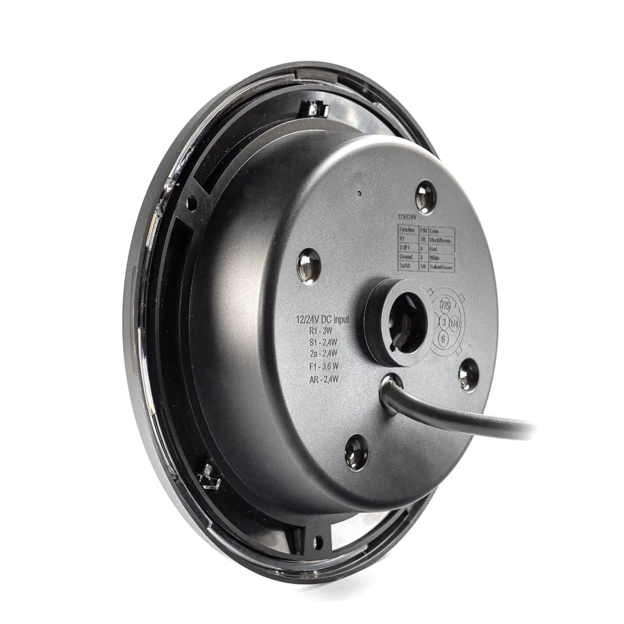 Zadní světlo kulaté LED 3 funkcemi