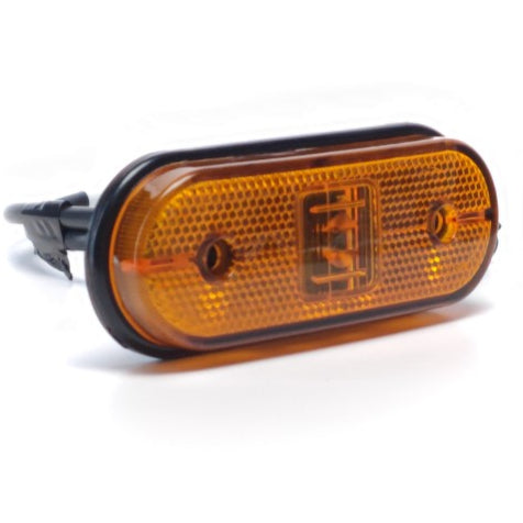 Poziční světlo LED Unipoint žluté s 0,5 m kabelem Aspöck