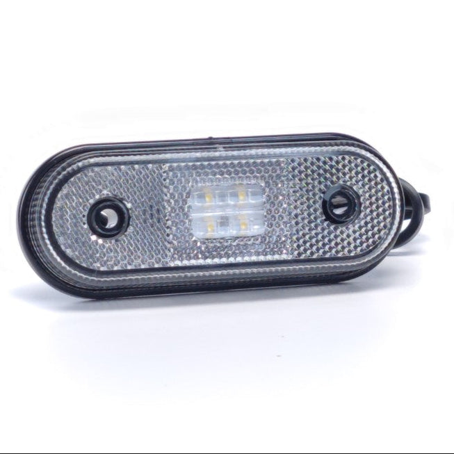 Poziční světlo zaoblená LED lampa se 4 LED.