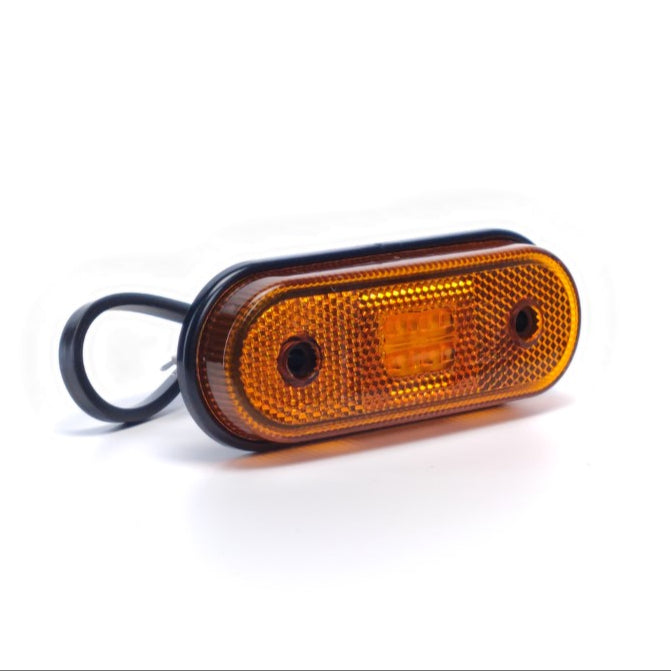 Poziční světlo zaoblená LED lampa se 4 LED.