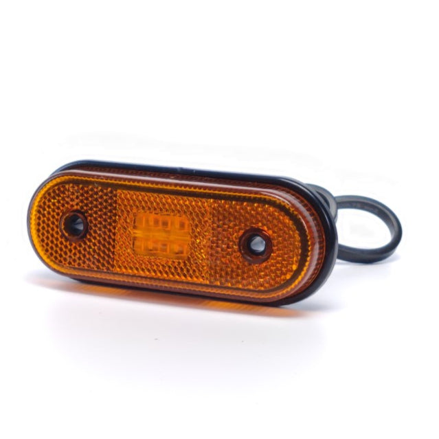 Poziční světlo zaoblená LED lampa se 4 LED.