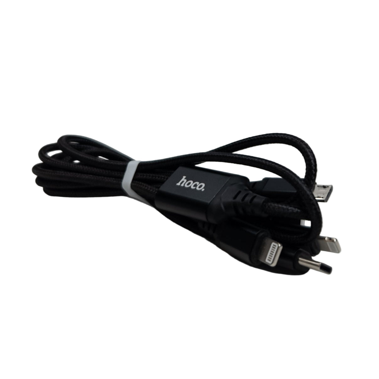 Usb kabel 4v1 (Lightning/Type-C Micro USB) černý 1m X76