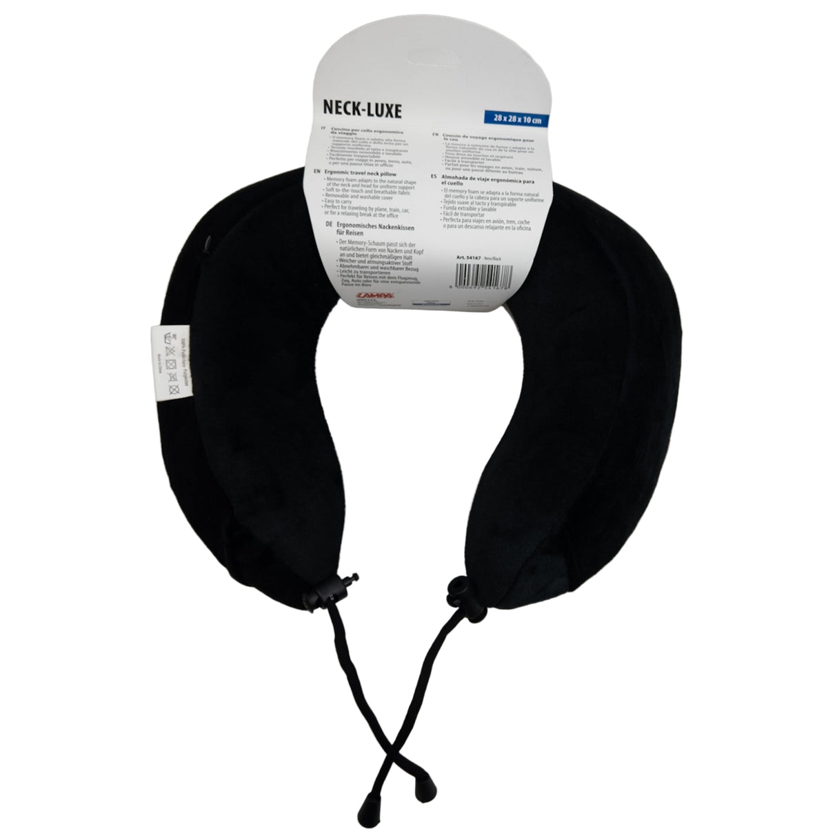 Cestovní polštářek ergonomický černo šedý