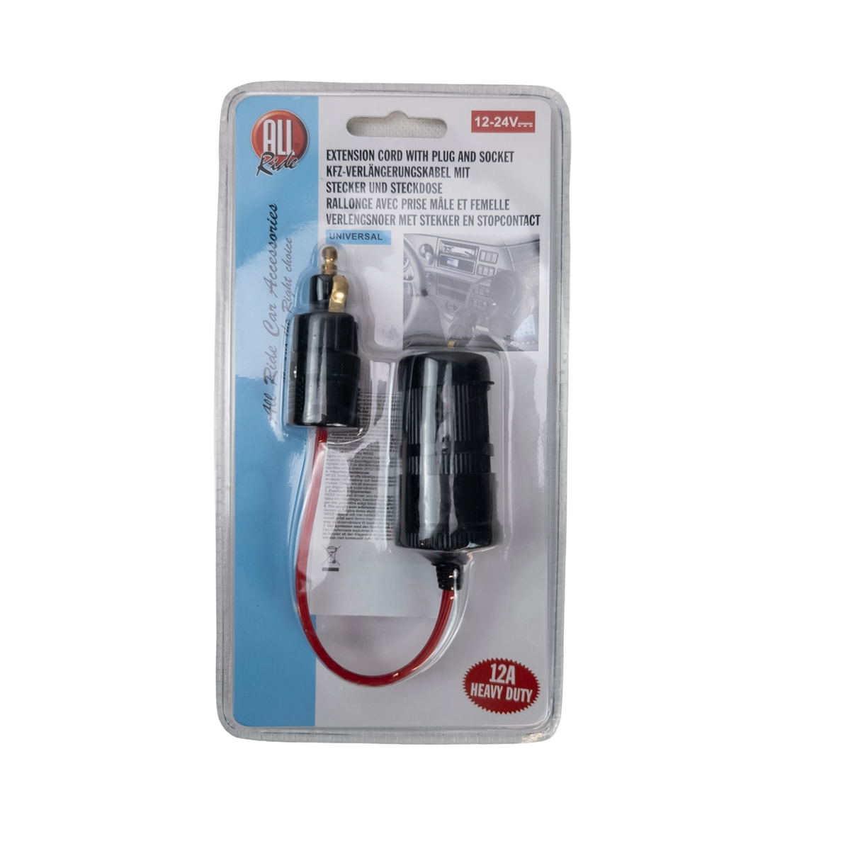 Redukce do zásuvky z Din na standard autozapalovač, 12A