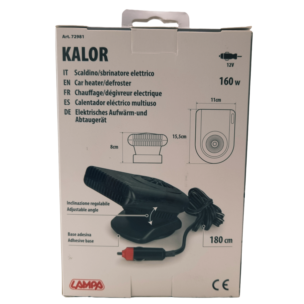 Odvlhčovač do auta 12V 160W