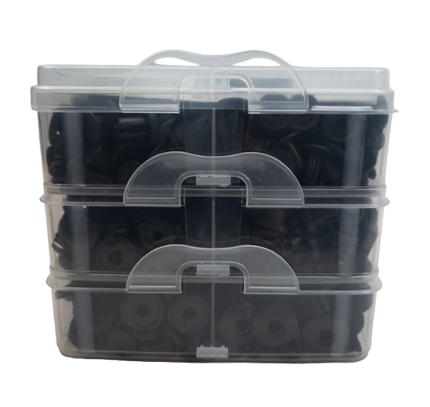 Plastové příchytky do auta 16 typů 625ks