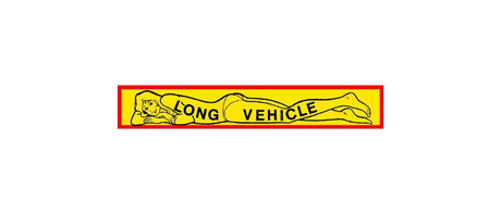 Matrica Long Vehicle nős 67 x 10 cm