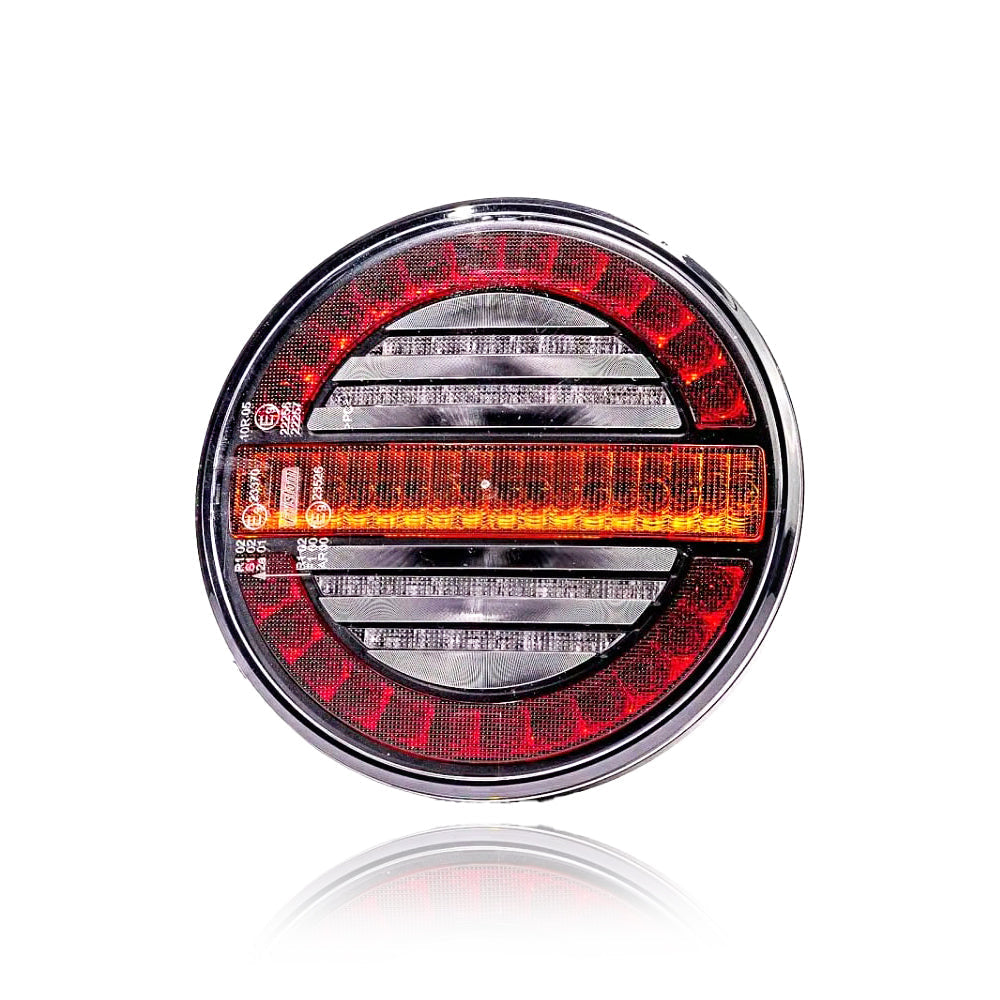 Lampa okruhle LED pruhy s indexy 12/24V pruhledné