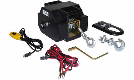 Elektrický naviják s tažnou silou 1800 kg a napětím 12 V